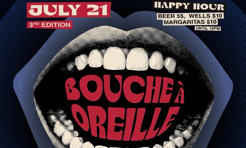 « Bouche à Oreille » le mardi 21 juillet 2028 au Silverlake Lounge © DR