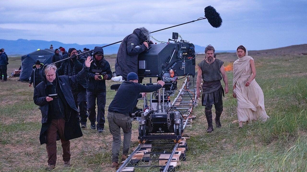 Sur le tournage du film « L’Odysee » © Melinda Sue Gordon/Universal Pictures
