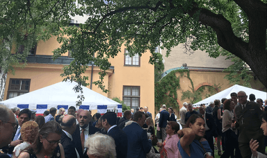 14 juillet résidence de France Stockholm