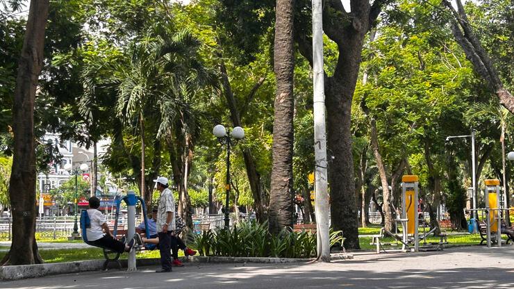 Verdure au cœur de Hô Chi Minh-Ville, ex Saïgon