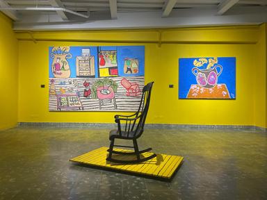Exposition "Chinguimania II", dans le quartier de Santa Ana, à Panama City.