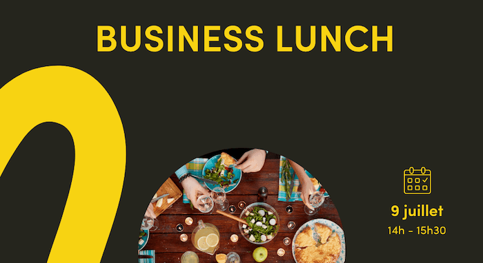 affiche du business-lunch de mazette à barcelone