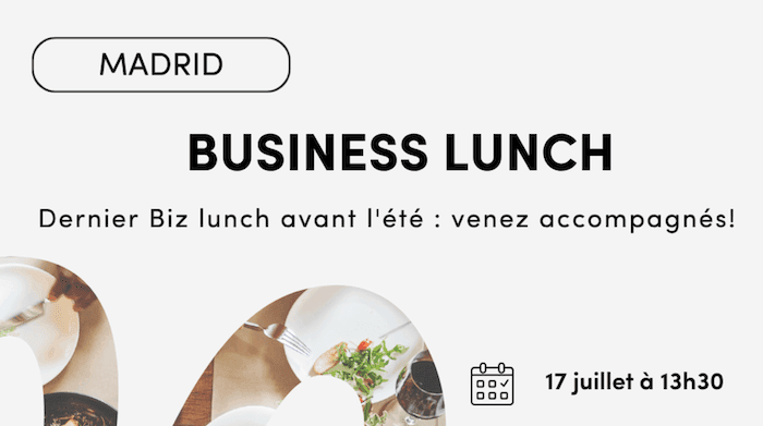 affiche business lunch madrid