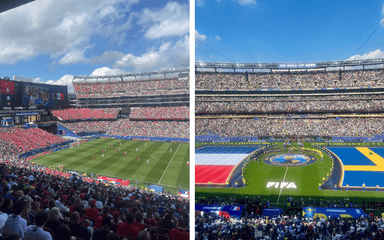 Le match France Suède à New York