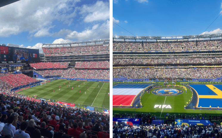 Le match France Suède à New York