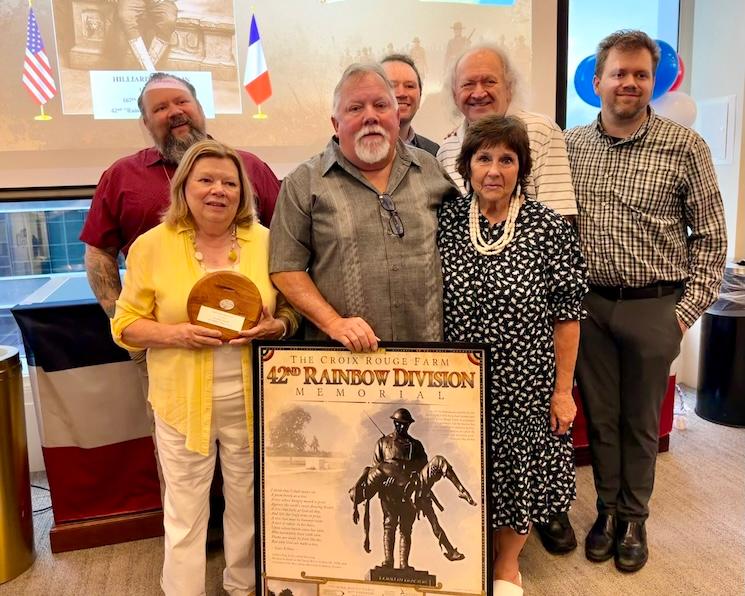 Hilliard chastain, sa plaque d'identification remise à sa famille ce 13 juillet au Consulat général de France à Atlanta