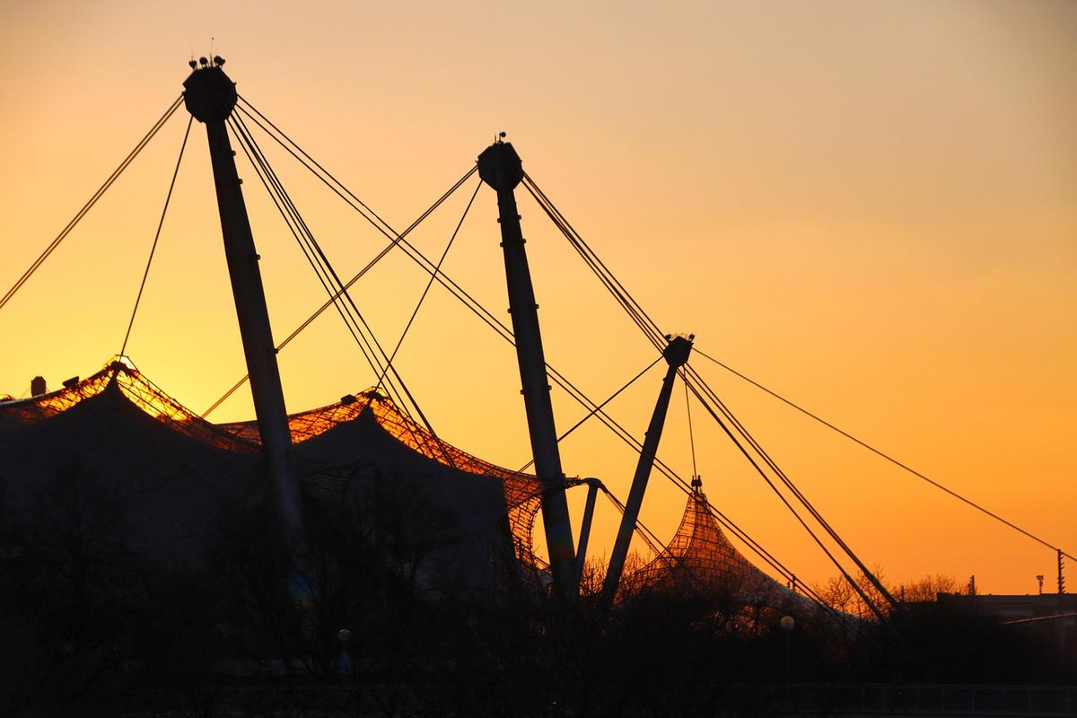 Olympiapark de nuit