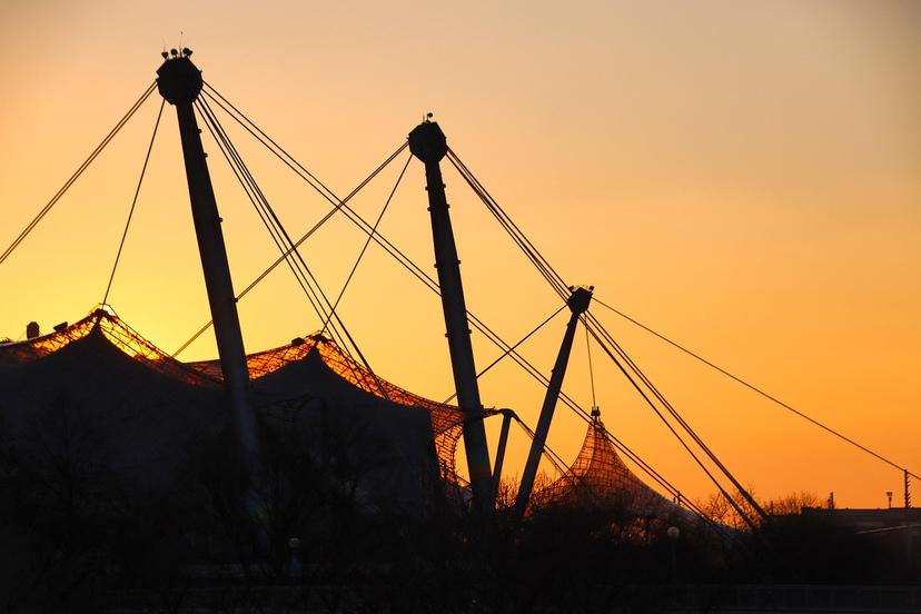Olympiapark de nuit