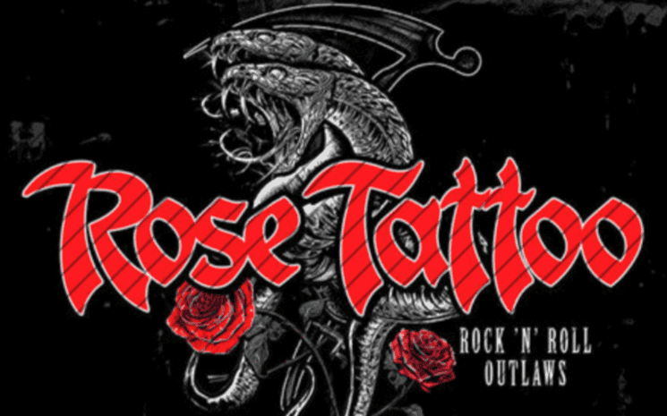 affiche promotionnelle de la tournée 2026 Rose Tattoo