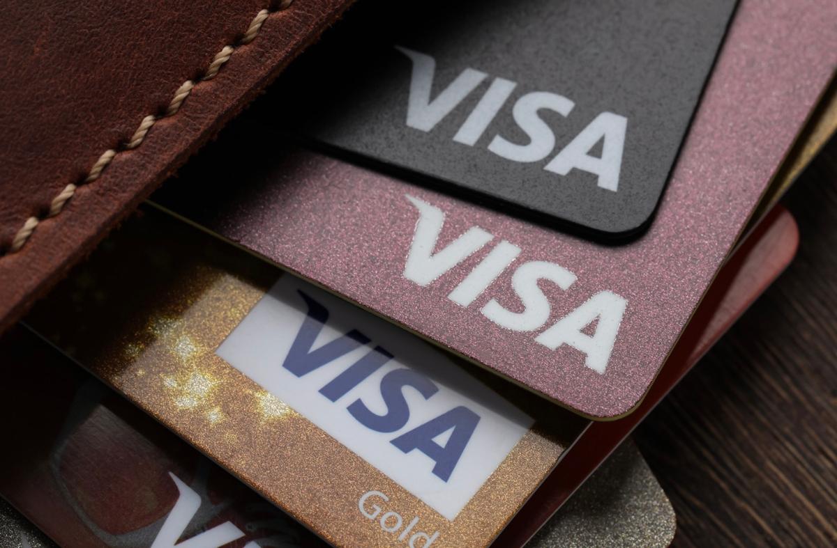 Des cartes de paiements visas