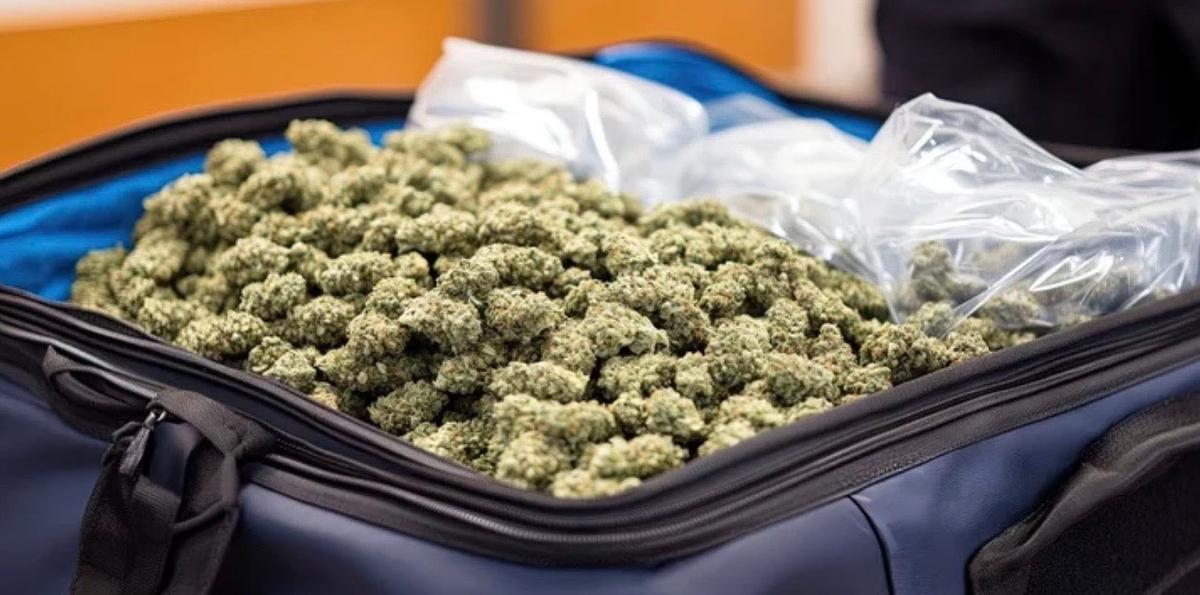 Valise de cannabis
