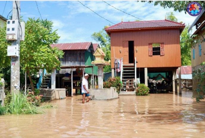 Inondations au Cambodge - le Mékong contraint plus de 1 500 familles à évacuer