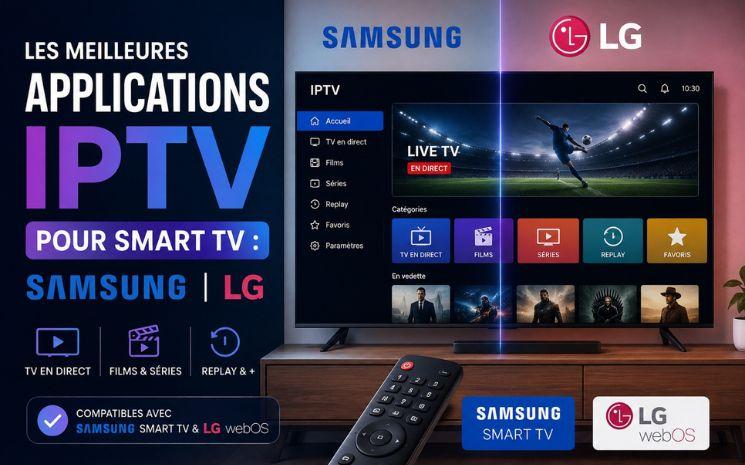 Meilleures Applications IPTV Pour Smart TV Samsung & LG