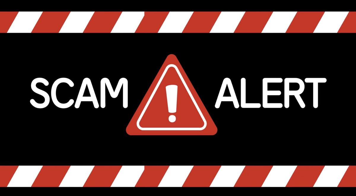Un signe avec Scam Alert