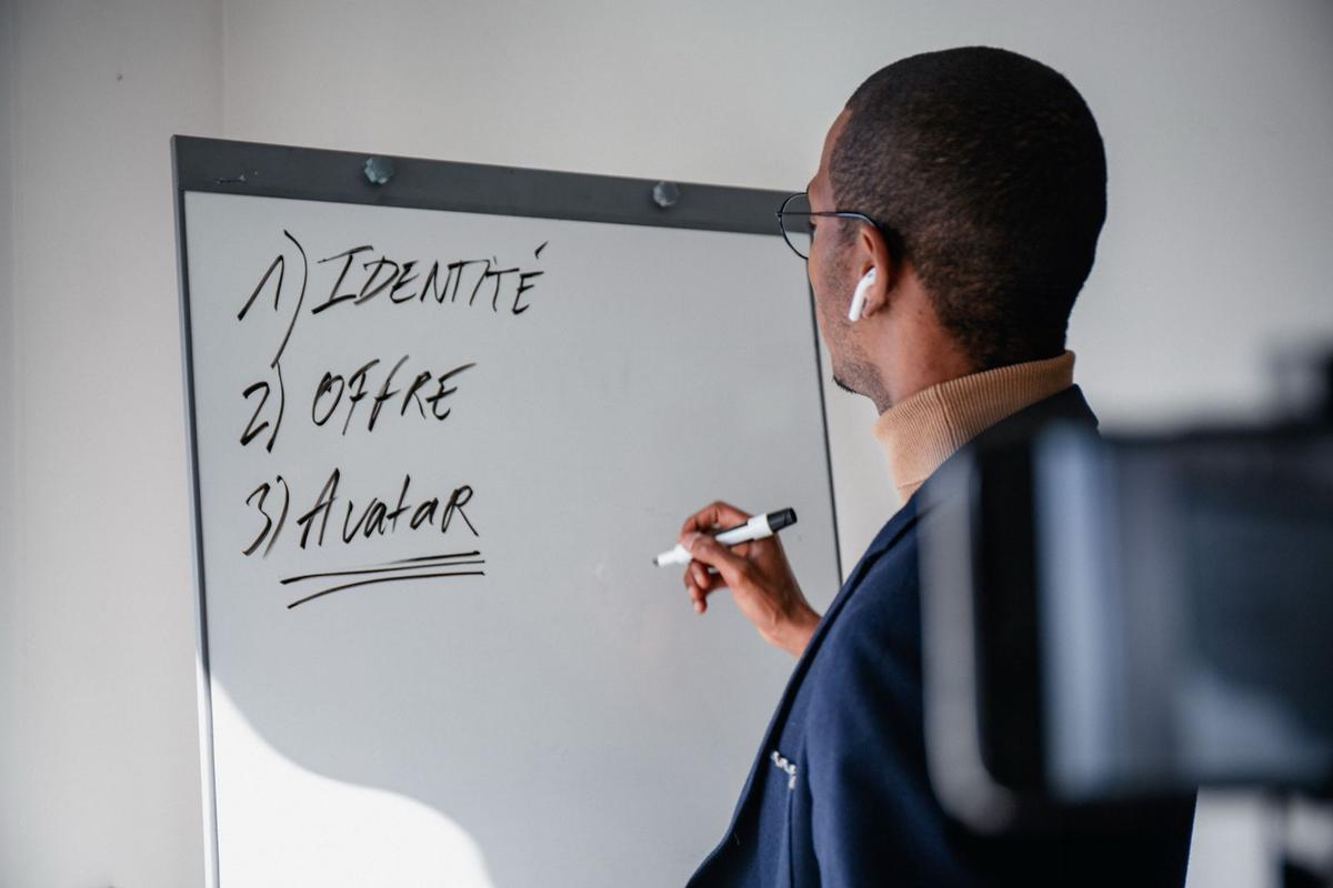homme tableau entreprendre