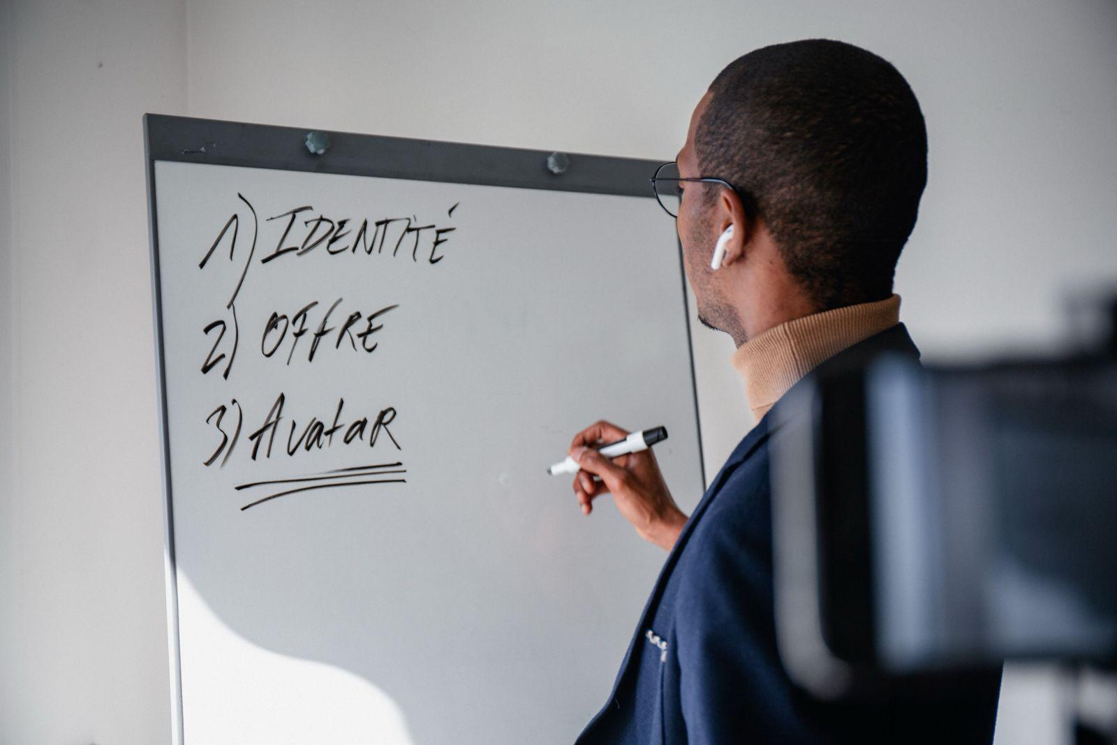 homme tableau entreprendre