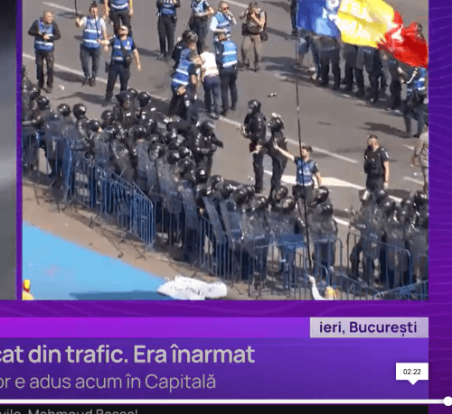 manifestations bucarest roumanie affrontements