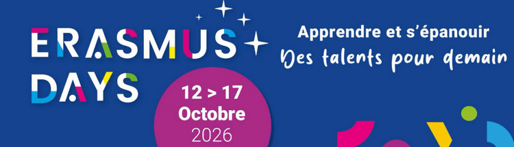 10è édition des Erasmus Days du 12 au 17 octobre 2026
