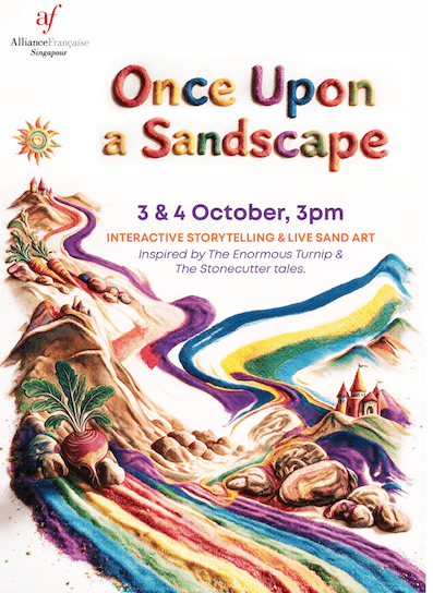 Le spectacle poétique à Singapour “Once Upon a Sandscape”