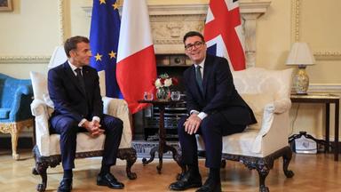 Emmanuel Macron - Andy burn ham relations France uk
