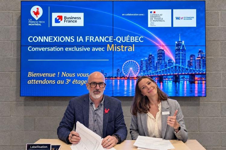 Un accueil chaleureux et une organisation soignée pour la soirée « Connexions France–Québec », portée par la French Tech Montréal et Business France.