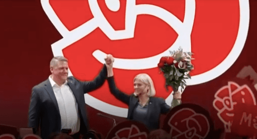 Magdalena Andersson célèbre la victoire aux élections