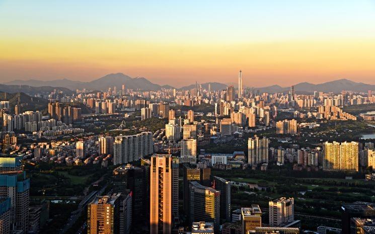 Shenzhen Skyline sommet de l'Apec