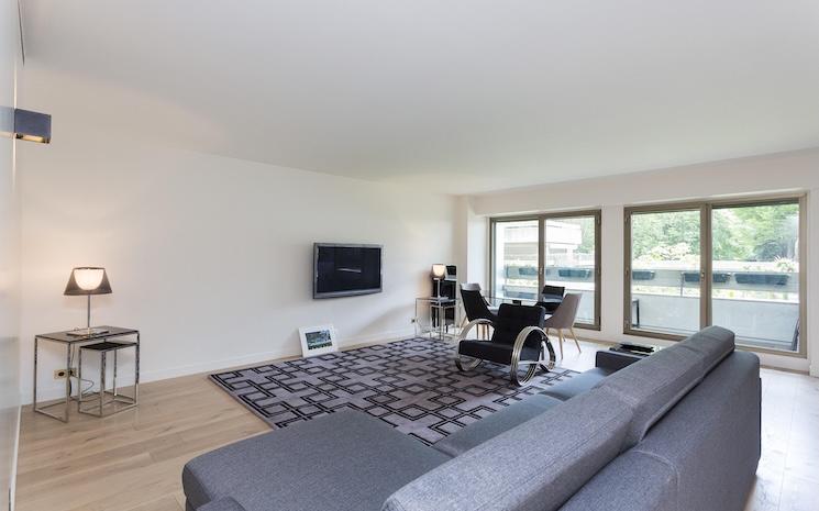 intérieur appartement canapé, télé, fauteuil