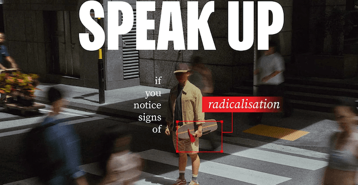 un profil radicalisé à Singapour - source SGsecure à Singapour