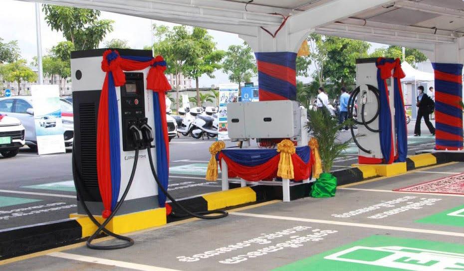 Station de recharge electrique Cambodge