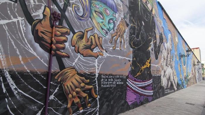 Grafiti à València sur un mur