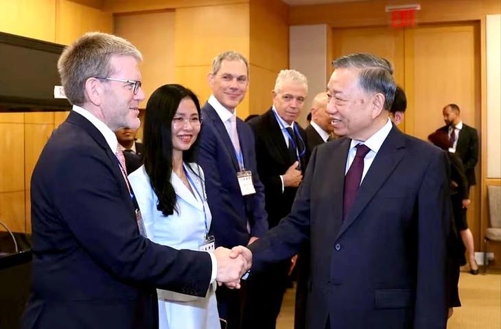 Vietnam–États-Unis : Tô Lâm veut renforcer les partenariats avec les entreprises américaines
