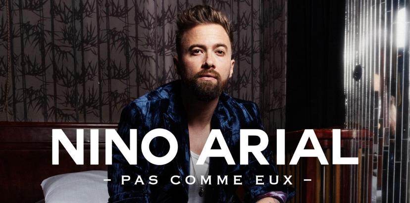 Affiche du spectacle de Nino Arial - Pas comme eux.