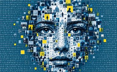 Illustration d'un visage en informatique