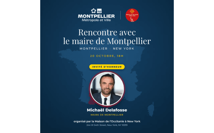 Rencontre avec Michaël Delafosse, maire de Montpellier à la Maison de l'Occitanie