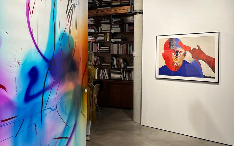 Photo d'une exposition à chaussee 36 oeuvres de Marta Djourina et René Groebli