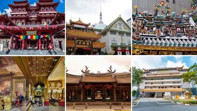 les temples chinois à singapour sont très différents