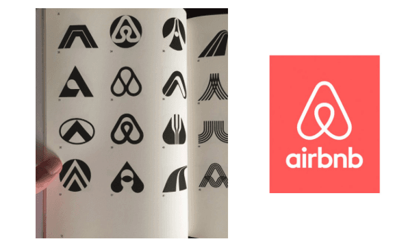 Nouveau, logo, Airbnb, plagiat