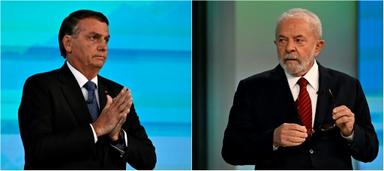 Lula et Bolsonaro lors du débat