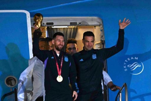 Les champions du monde argentins ont atterri à Buenos Aires