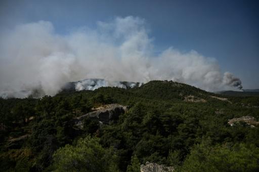 Grèce Athènes incendie