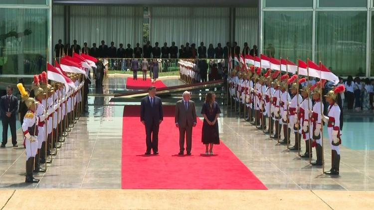 Photo de Xi jinping au Brésil