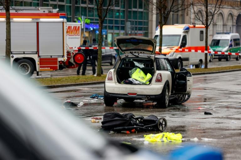 Un "probable attentat" à la voiture bélier à Munich fait près de 30 blessés
