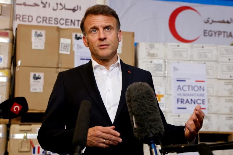 Macron souhaite que la France reconnaisse l'Etat palestinien "en juin"