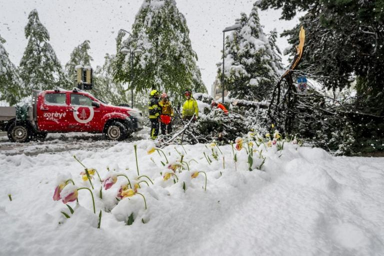 Pagaille dans les Alpes après d'énormes chutes de neige