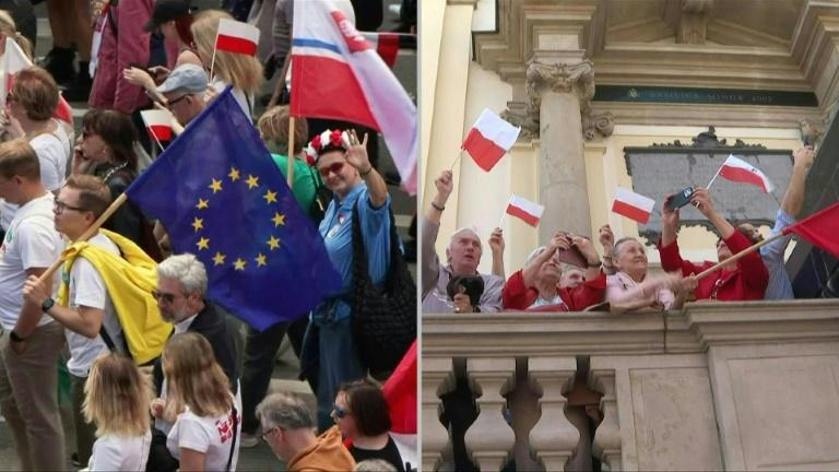 Les rivaux à la présidence polonaise au coude-à-coude avant le vote de dimanche