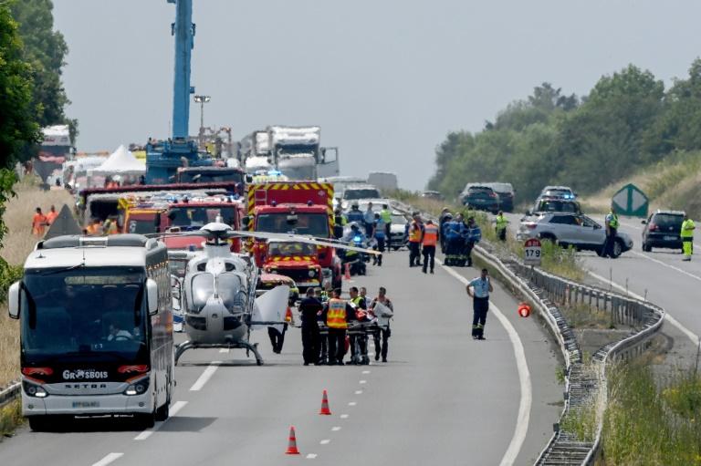 Dans la Sarthe, quatre morts après un accident de car transportant des adolescents ukrainiens