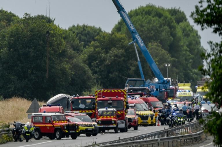 Dans la Sarthe, quatre morts après un accident de car transportant des adolescents ukrainiens