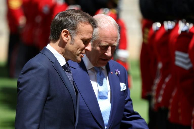 Faste royal et "entente amicale" au premier jour de la visite d'Etat de Macron au Royaume-Uni