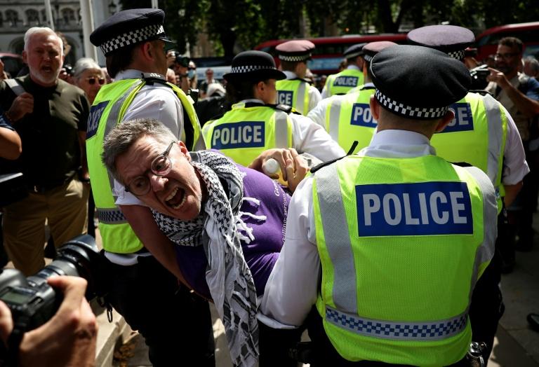 Royaume-Uni: 200 arrestations lors d'une manifestation en soutien au groupe interdit Palestine Action